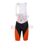 Zappo White Orange Cycling Bib