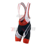 Zappo Red White Cycling Bib