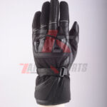 Zappo Black Motorbike Racing Leather Gloves