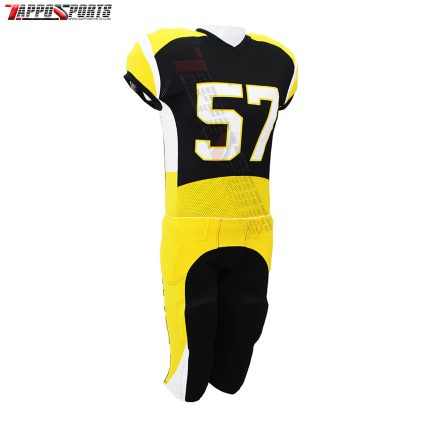 Yellow Black American-Football Uniform